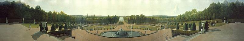 John Vanderlyn Panoramic View of the Palace and Gardens of Versailles oil painting image